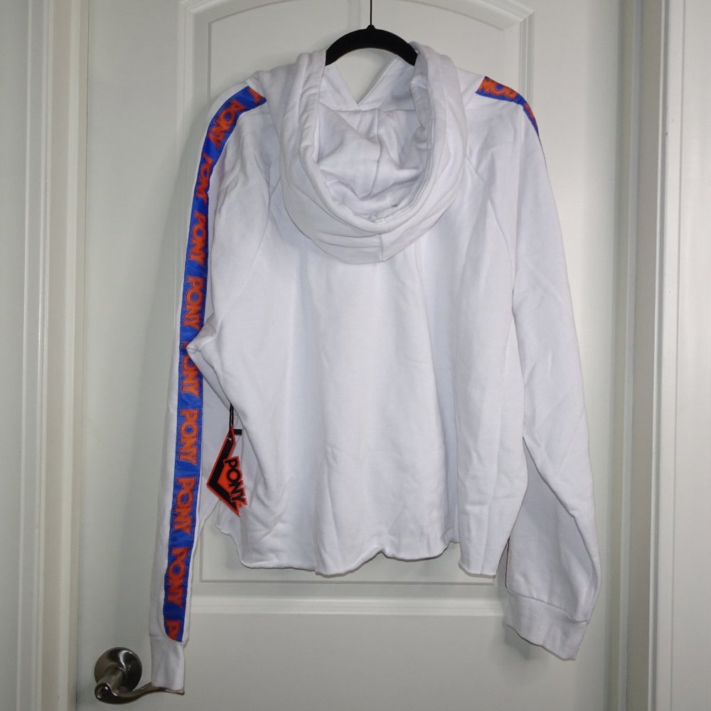 Pony x Forever 21+ Cropped White Hoodie - Picture 2 of 6